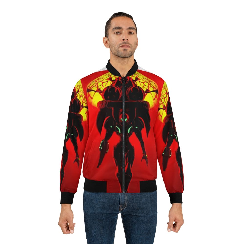 Metroid Samus Bomber Jacket - Futuristic Sci-Fi Inspired Apparel - Lifestyle