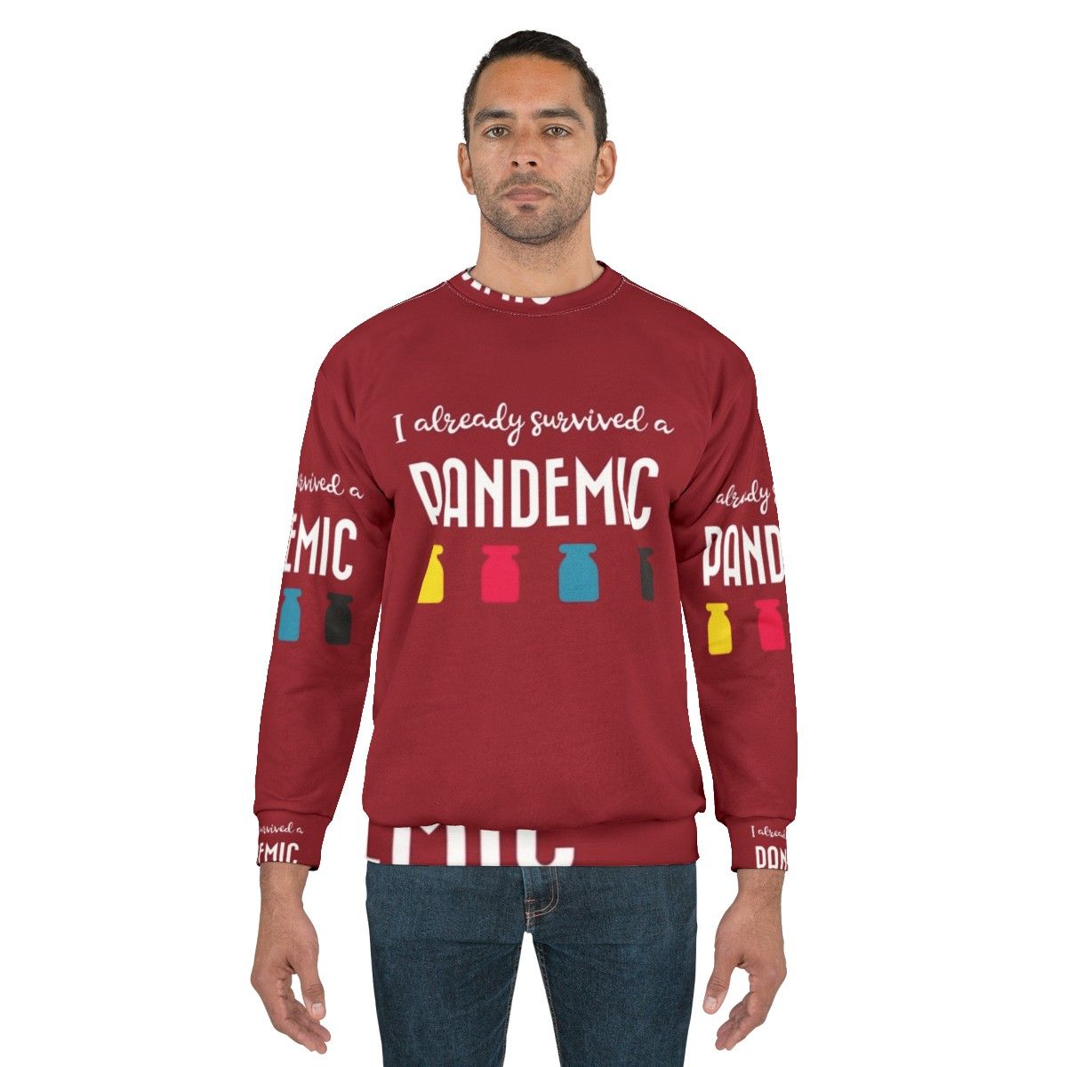 Survived a Pandemic Sweatshirt with Gaming-Inspired Graphics - men