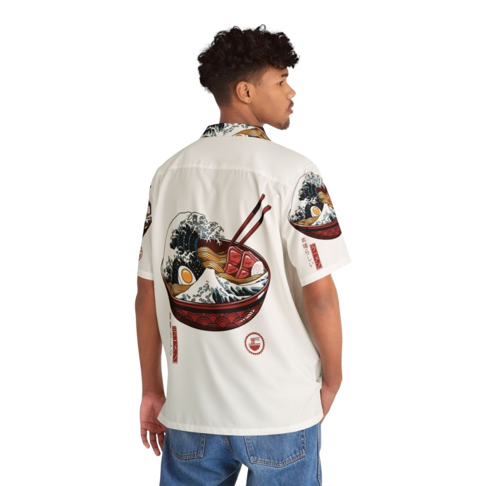 Ramen Wave Japanese Art Hawaiian Shirt - People Back