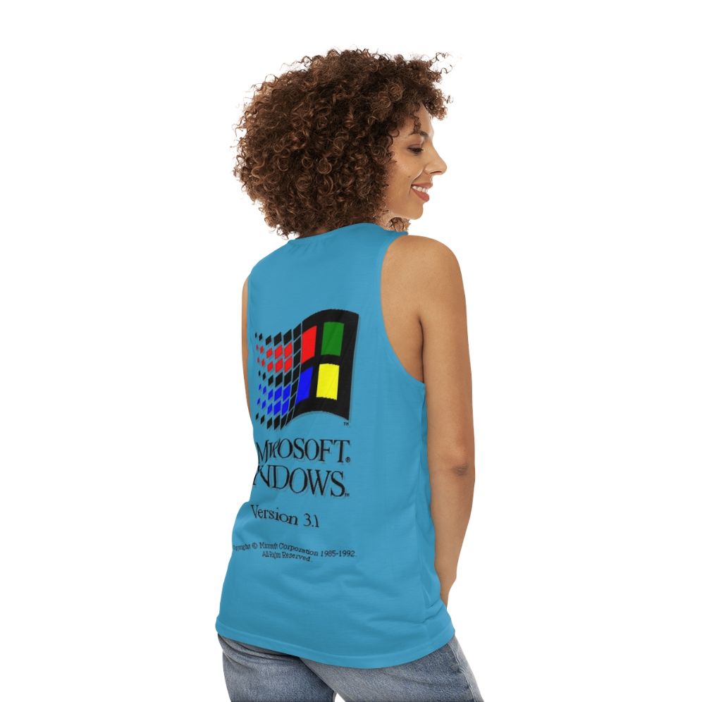 Windows 3.1 Unisex Tank Top - women back