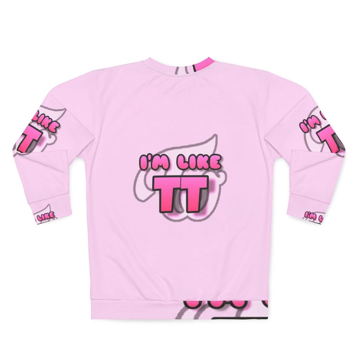 Twice "TT" Kpop Sticker Sweatshirt - Back