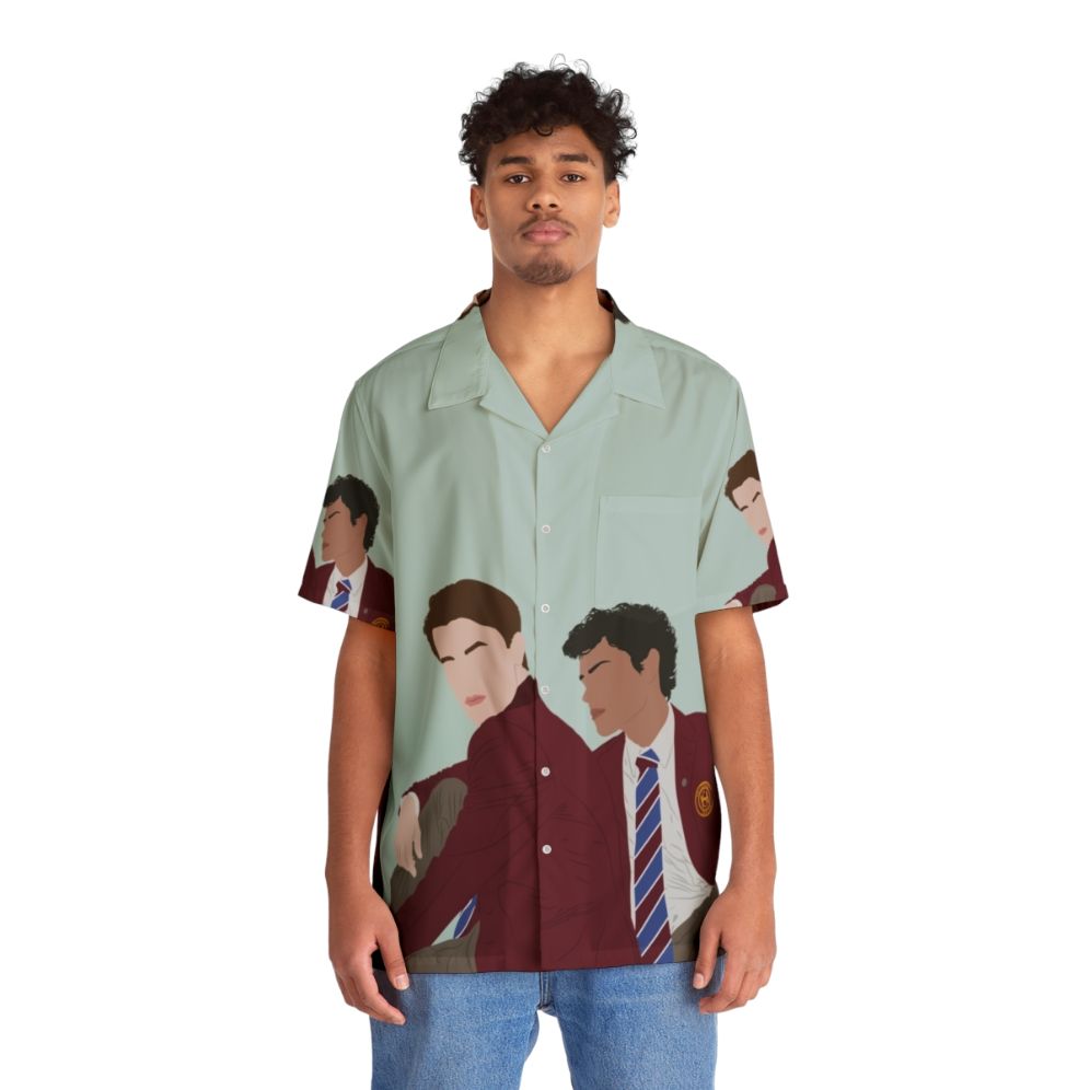 Young Royals Season 3 Hawaiian Shirt featuring Prince Wilhelm and Simon Eriksson - People Front