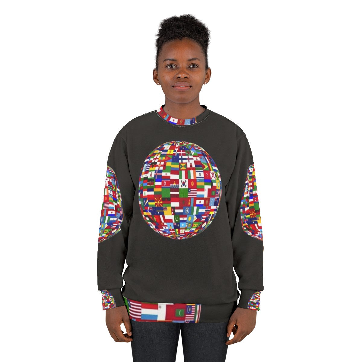 One Globe Sweatshirt - Celebrate our shared humanity and environmental responsibility - women