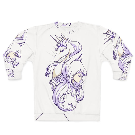 "The Last Unicorn" Unicorn Sweatshirt Featuring Amalthea