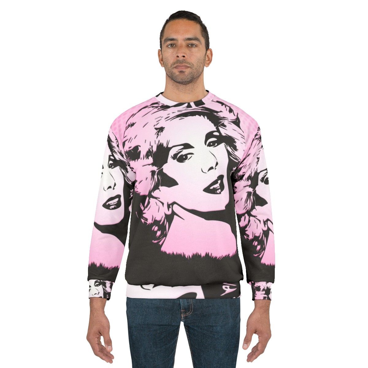 Joan Rivers Pop Art Sweatshirt featuring a vibrant portrait of the iconic comedian - men