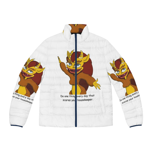 Big Mouth Connie Puffer Jacket with Big Mouth Netflix logo