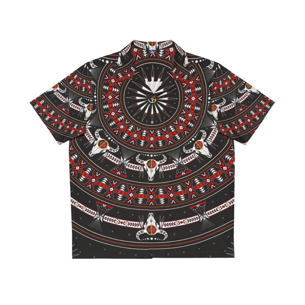 Buffalo spirit Hawaiian shirt with native american inspired designs