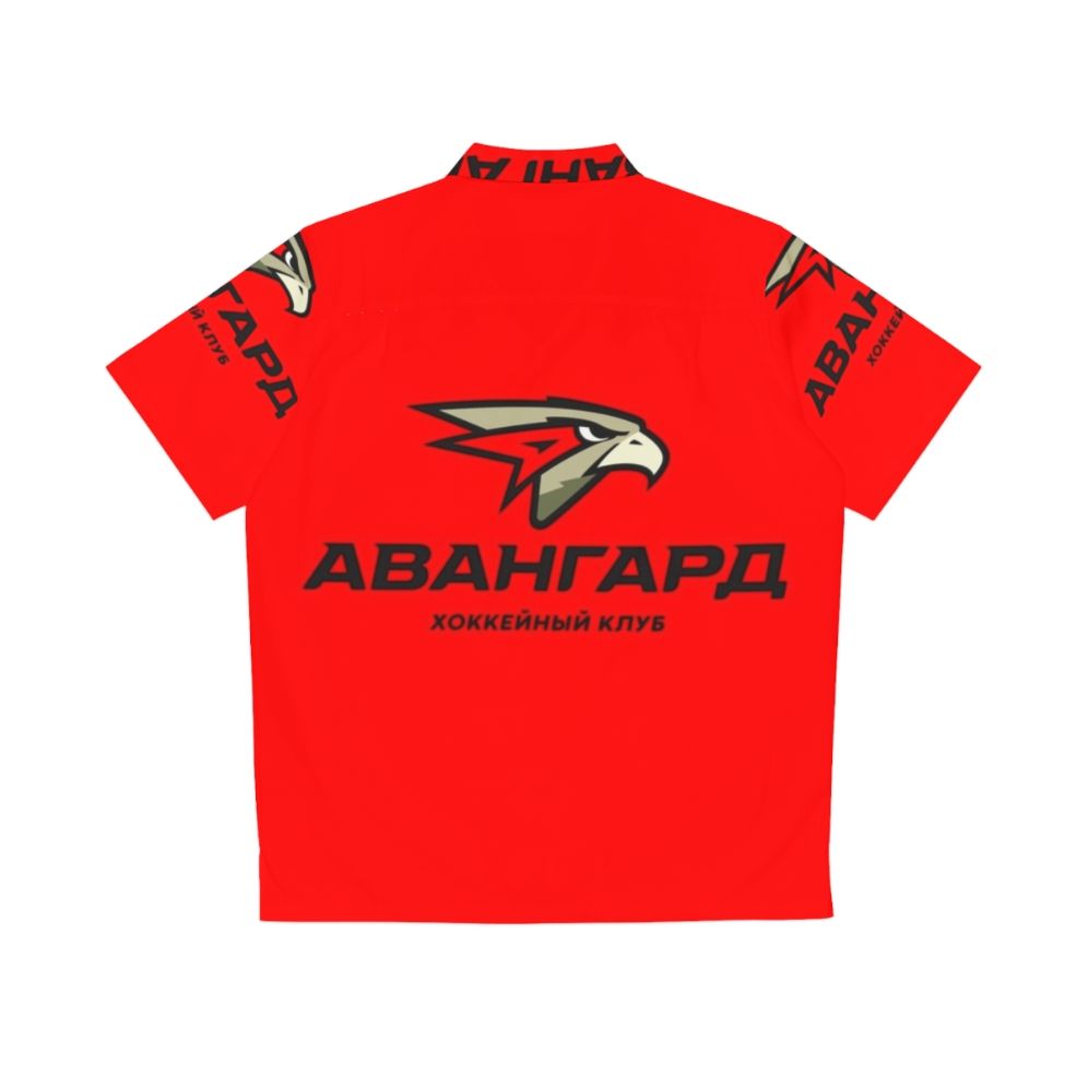 Avangard Omsk Hawaiian Hockey Shirt - Back