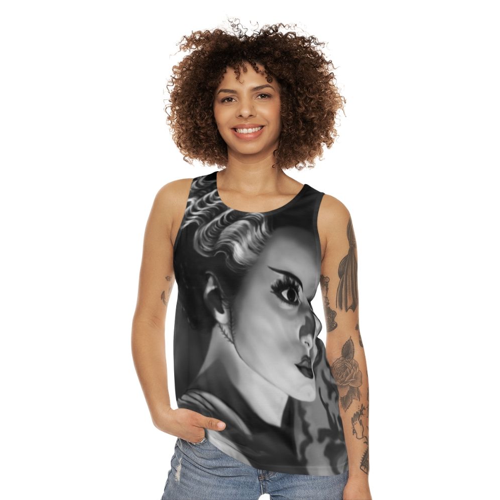 Bride of Frankenstein unisex tank top - women