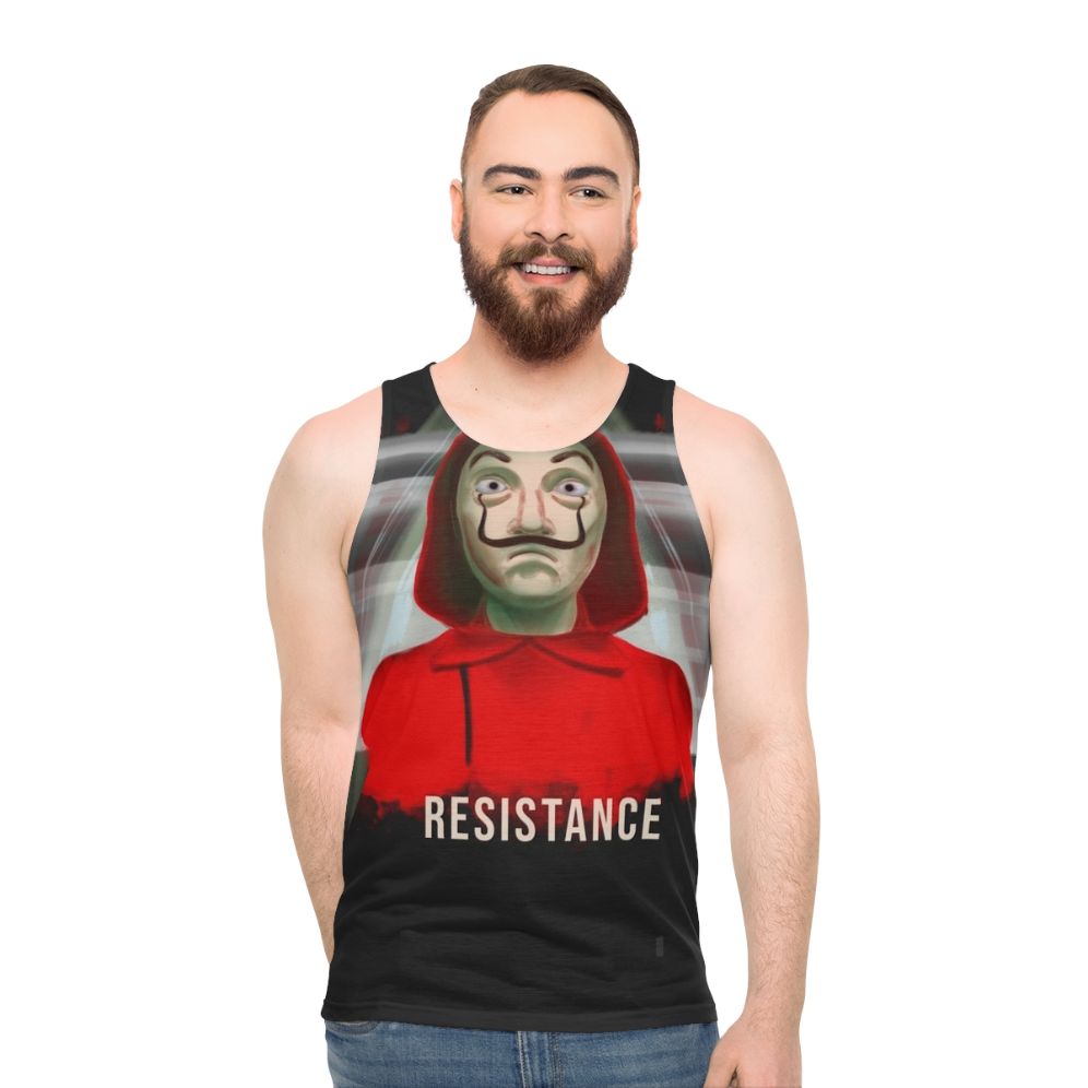 Money Heist Resistance Unisex Tank Top - men