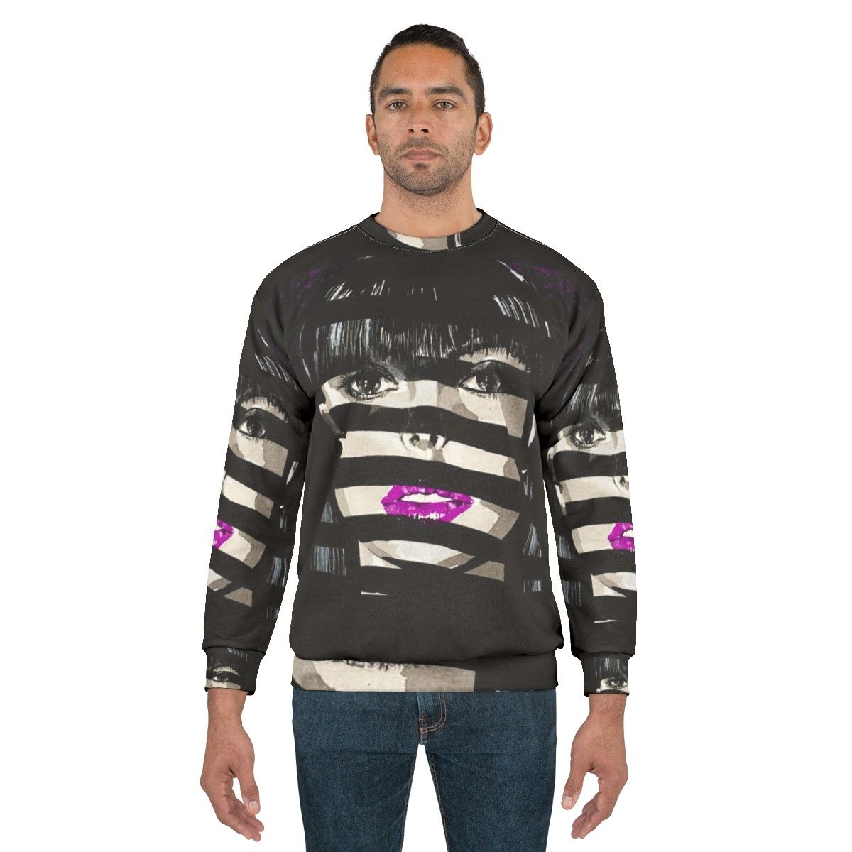 Exotica Sweatshirt - Purple Disco-Inspired Music Lover's Sweatshirt - men