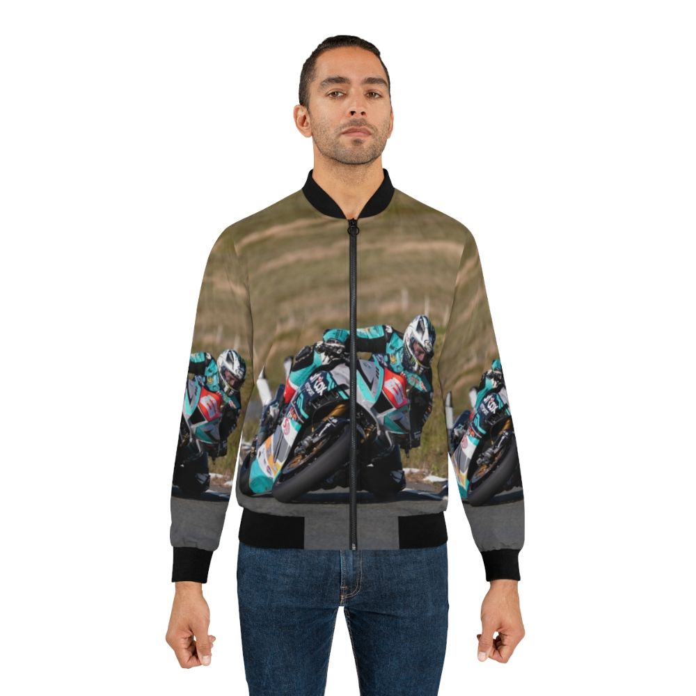 Michael Dunlop Bomber Jacket - Motorcycle Motorsport Racing Jacket - Lifestyle