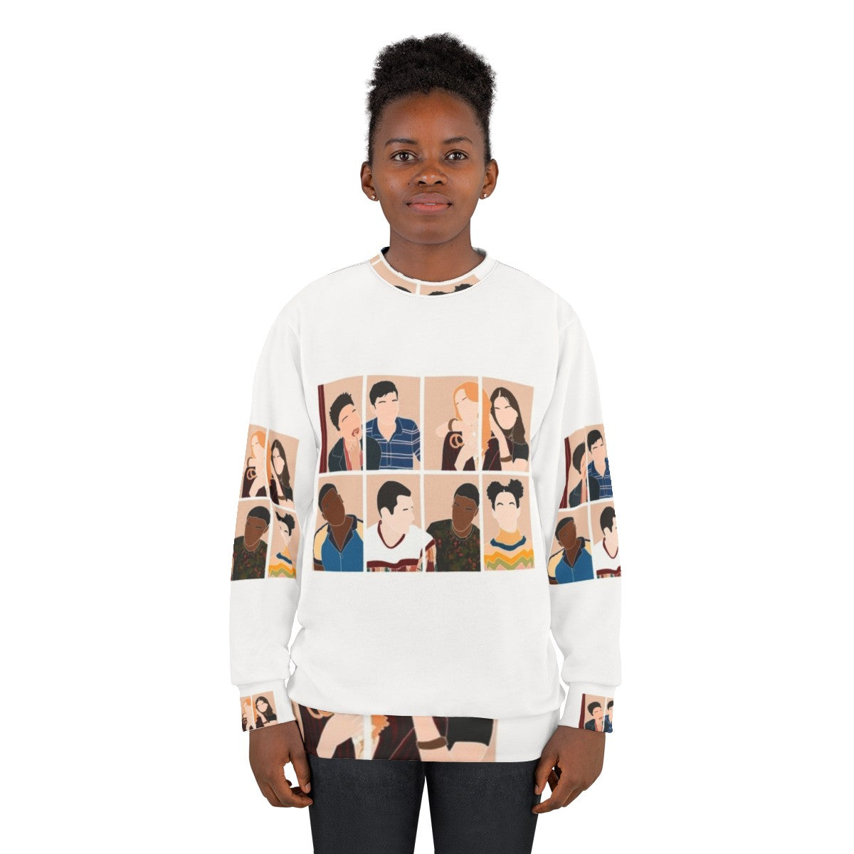 Sex Education Cast Sweatshirt featuring Maeve Wiley and Otis Milburn - women