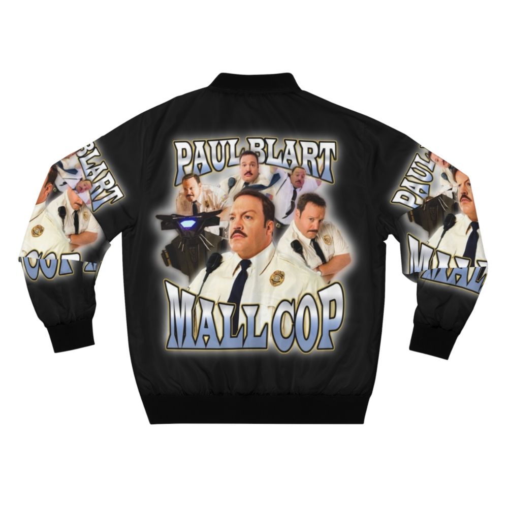 Paul Blart Mall Cop themed bomber jacket with a vintage and funny design - Back