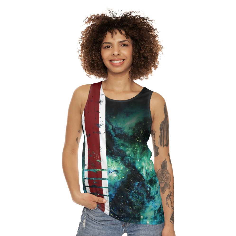 Mass Effect N7 Armor Stripe Unisex Tank Top - women