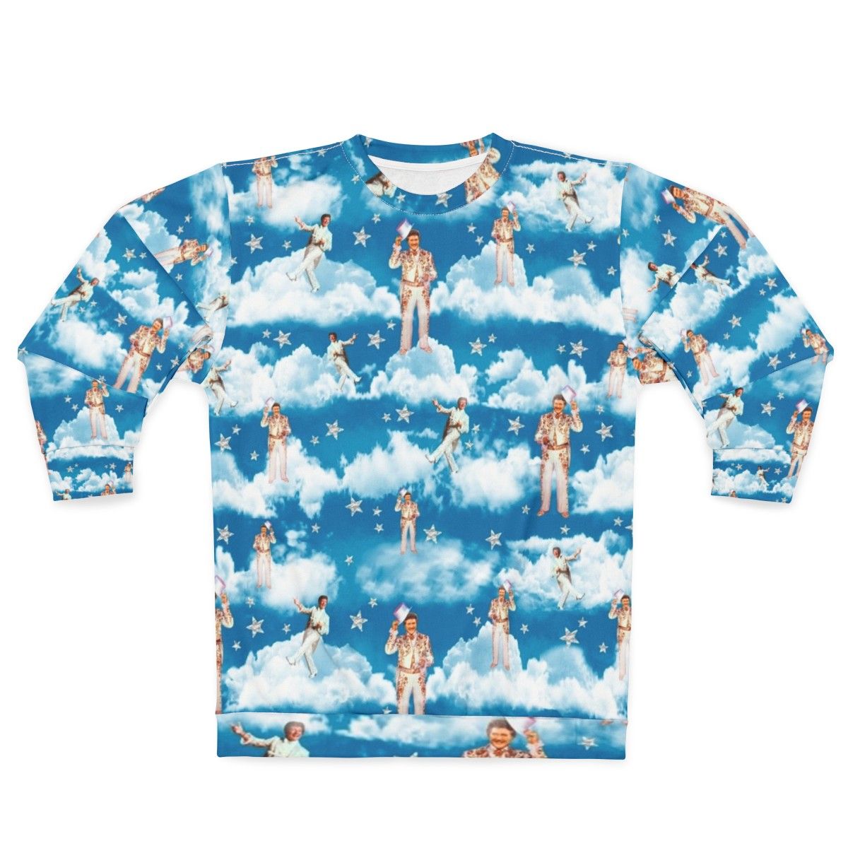 Liberace In Heaven Sweatshirt featuring the iconic 60s and 50s showman