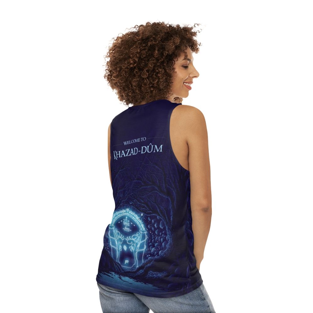 Khazad Dum LOTR Unisex Tank Top - women back