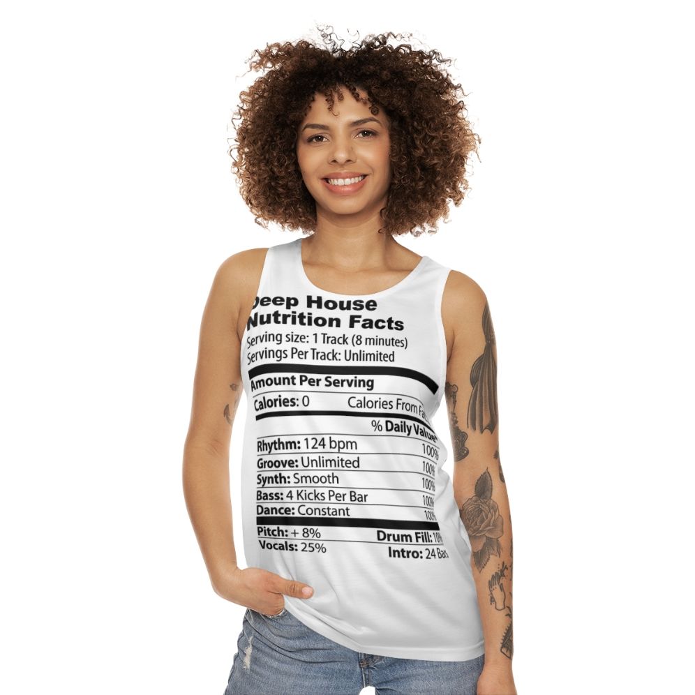 Unisex deep house dance tank top - women