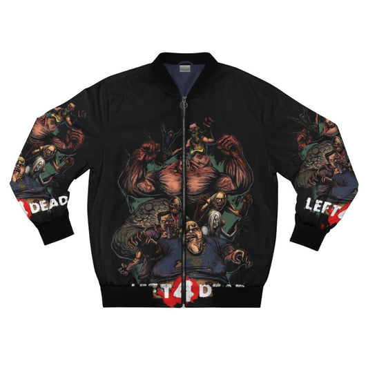 Left 4 Dead Zombie Bomber Jacket with a Valve logo and zombie graphic