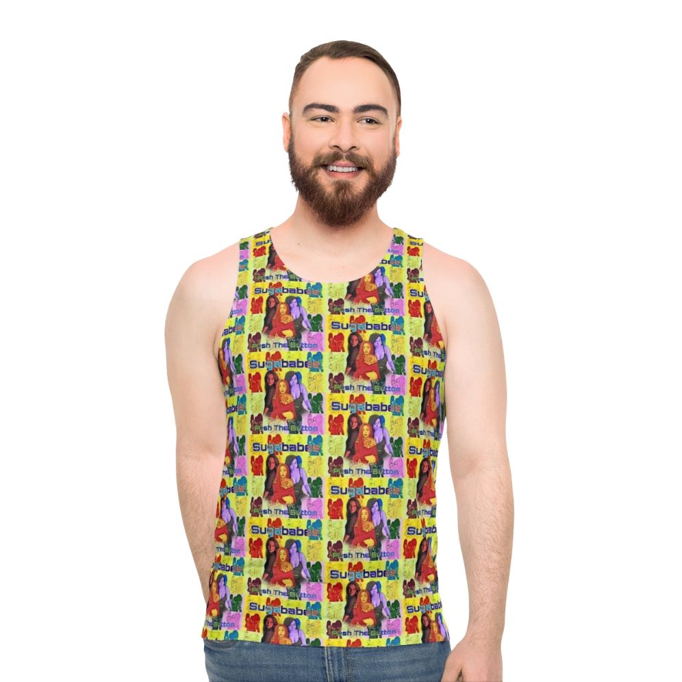 Sugababes 'Push The Button' Unisex Tank Top - men