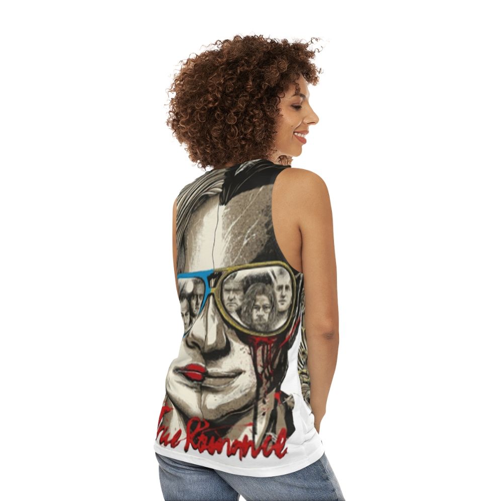 True Romance 90s Movie Unisex Tank Top - women back