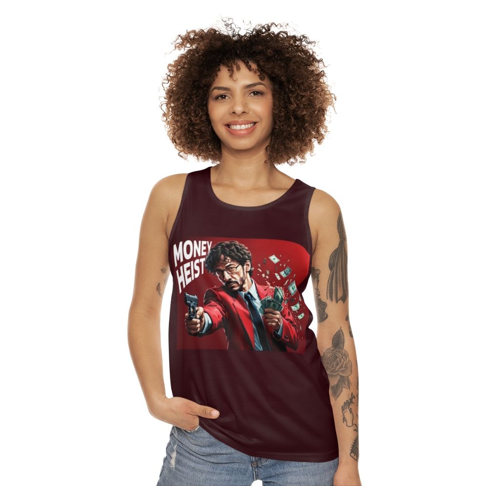 Money Heist Art Unisex Tank Top - women