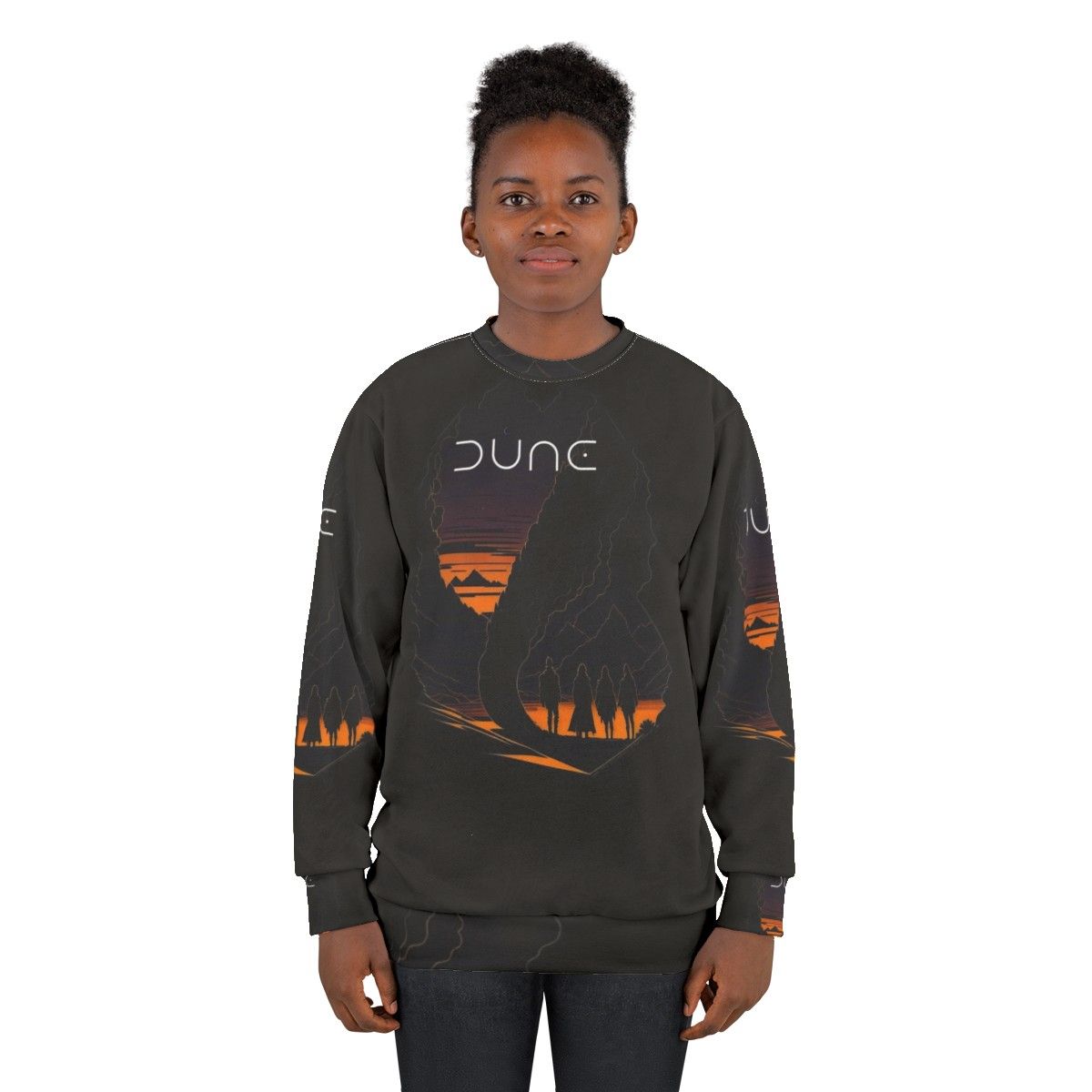 Dune movie-inspired desert landscape sci-fi sweatshirt - women