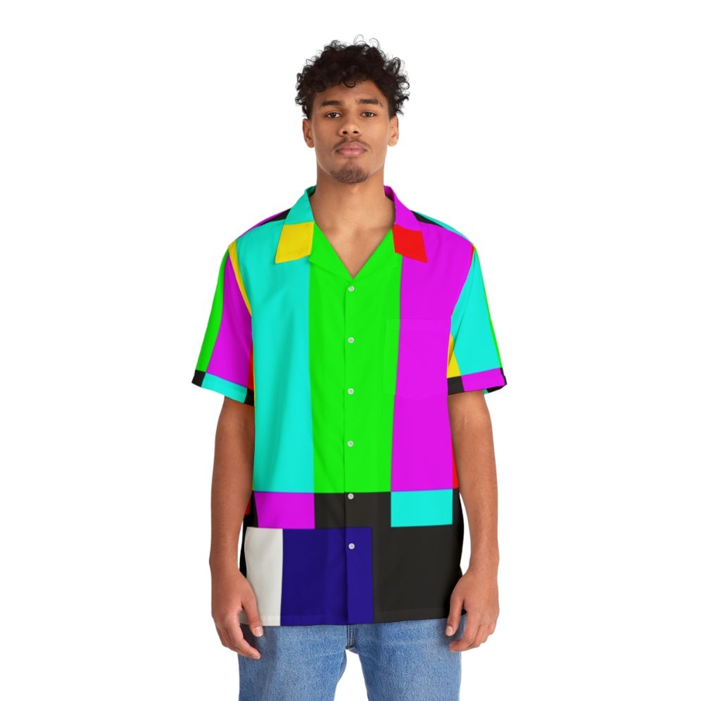 Smpte color bars Hawaiian shirt - People Front