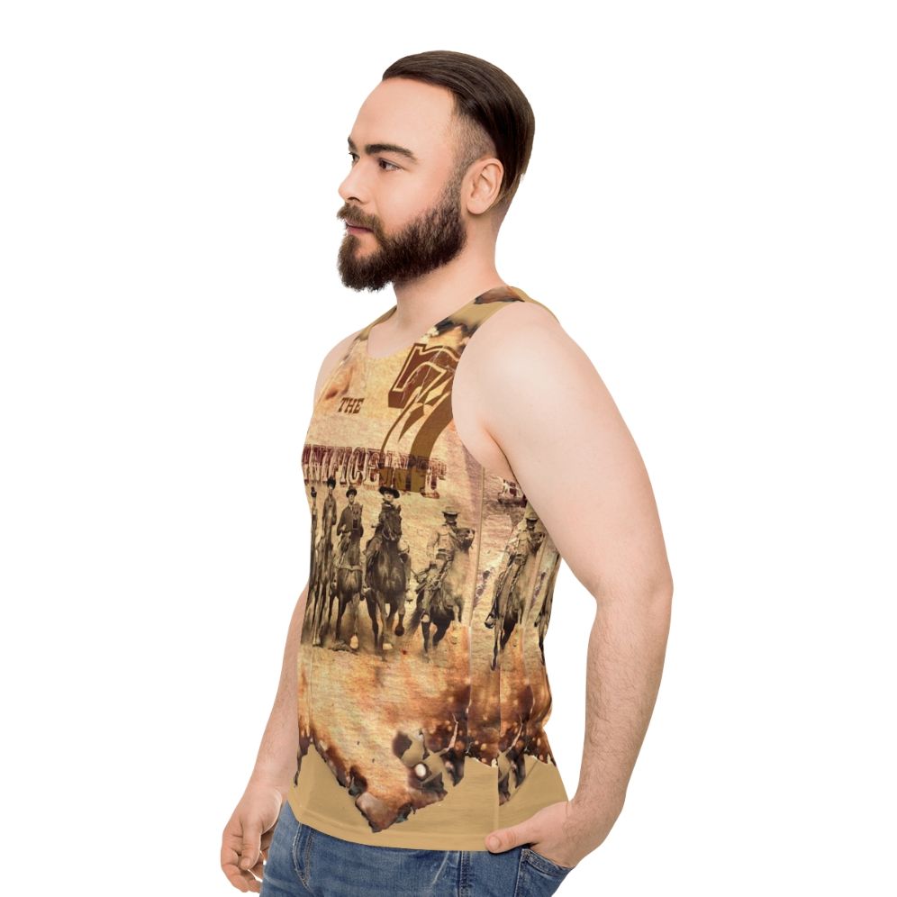 Vintage Western Cowboy Movie Actor Tank Top - men side