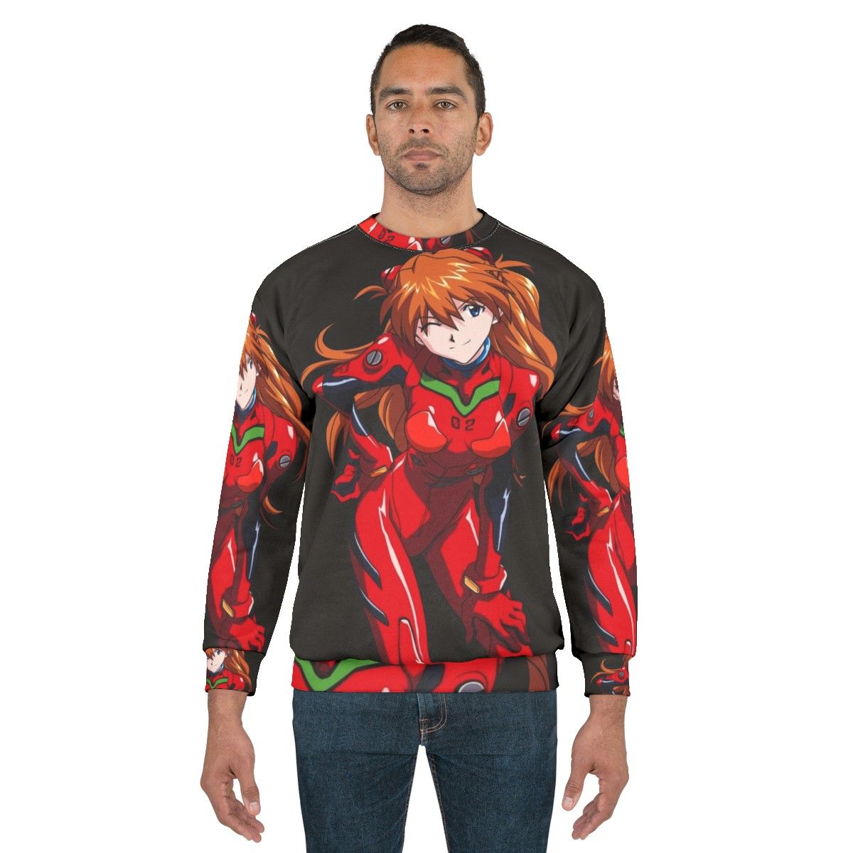 Asuka Sweatshirt 2 - Neon Genesis Evangelion Anime Apparel - men