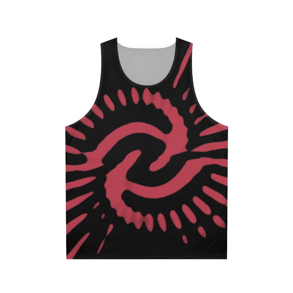 Retro 1970s Time Vortex Pink Unisex Tank Top