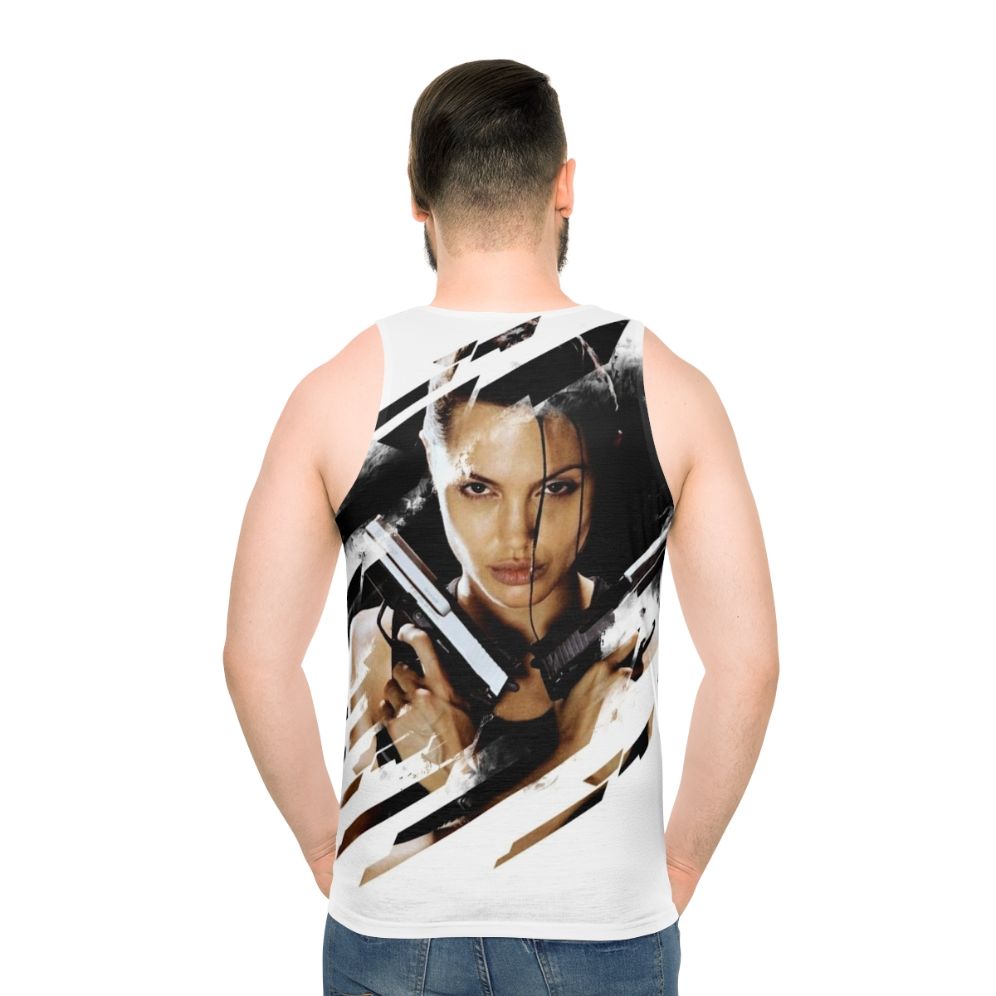 Lara Croft Tomb Raider Angelina Jolie Unisex Tank Top - men back