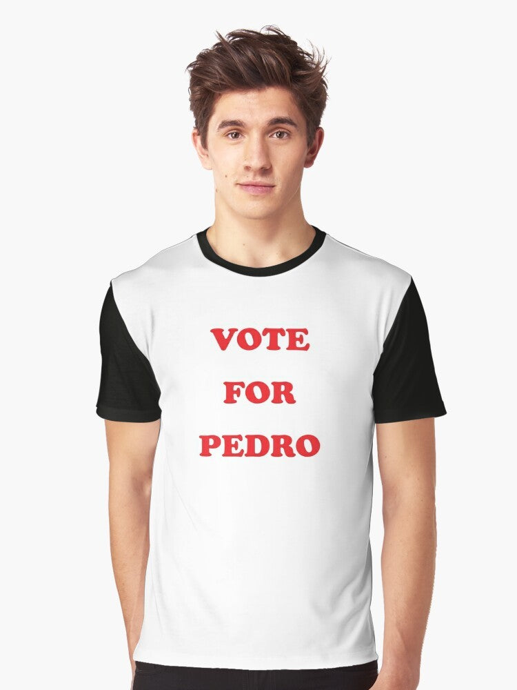 Vote for Pedro graphic t-shirt with iconic design from the movie Napoleon Dynamite - Men