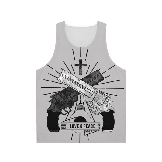 Trigun "Love and Peace" Anime Unisex Tank Top