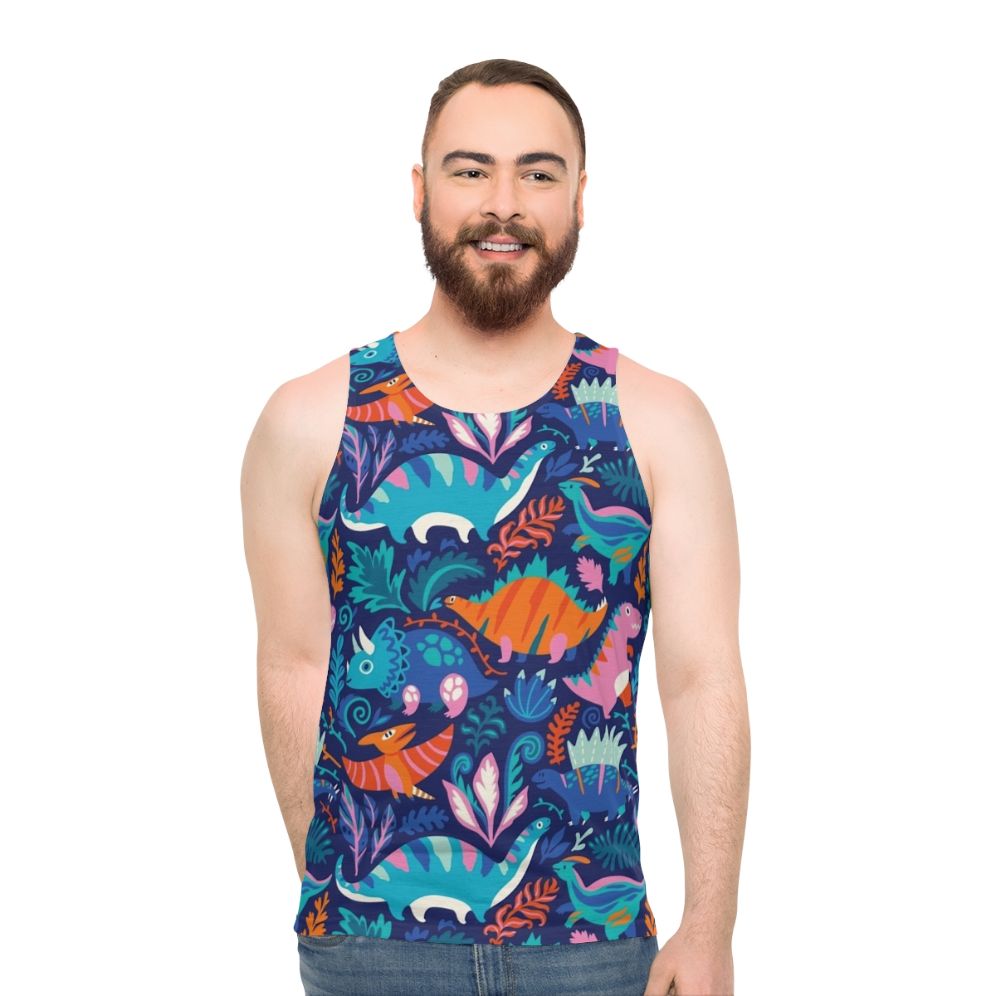 Dino Team 1 Unisex Dinosaur Tank Top - men