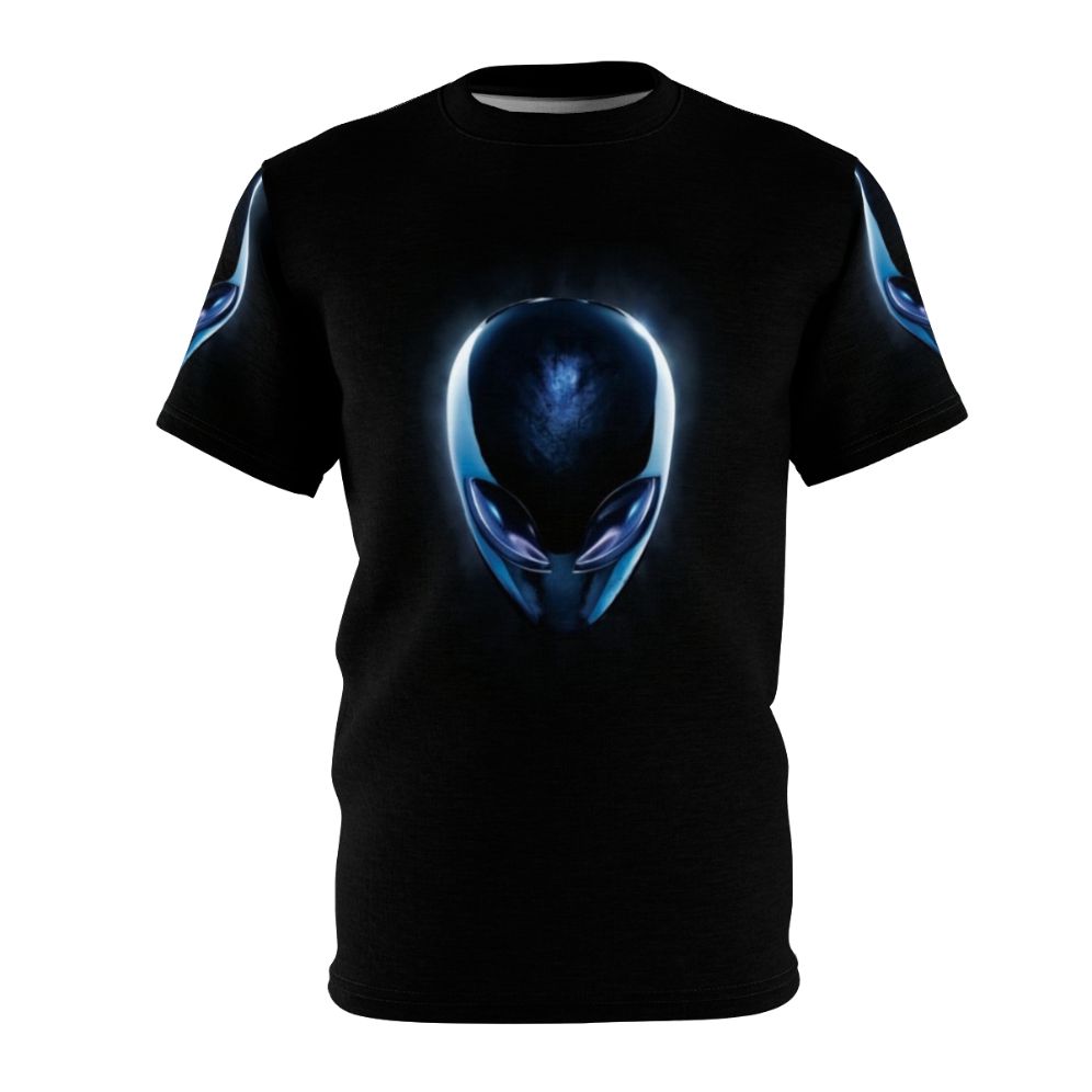 Alienware-inspired graphic t-shirt with laptop design for gamers