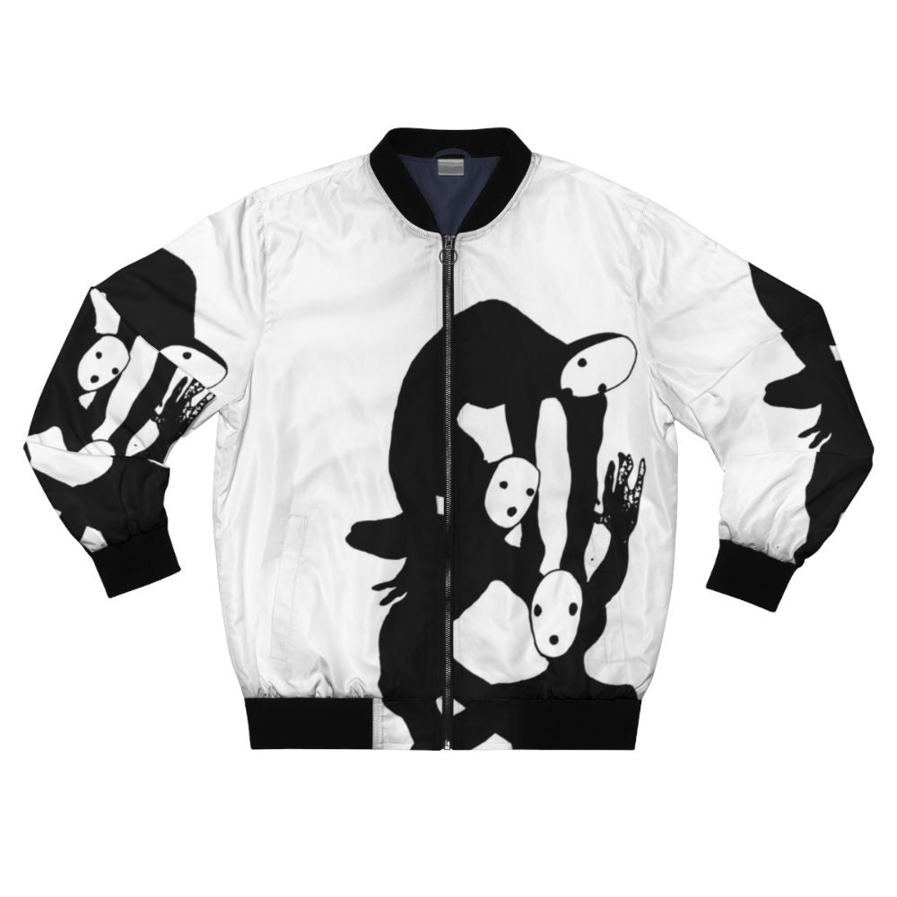 Tragedian from Pathologic video game black and white bomber jacket