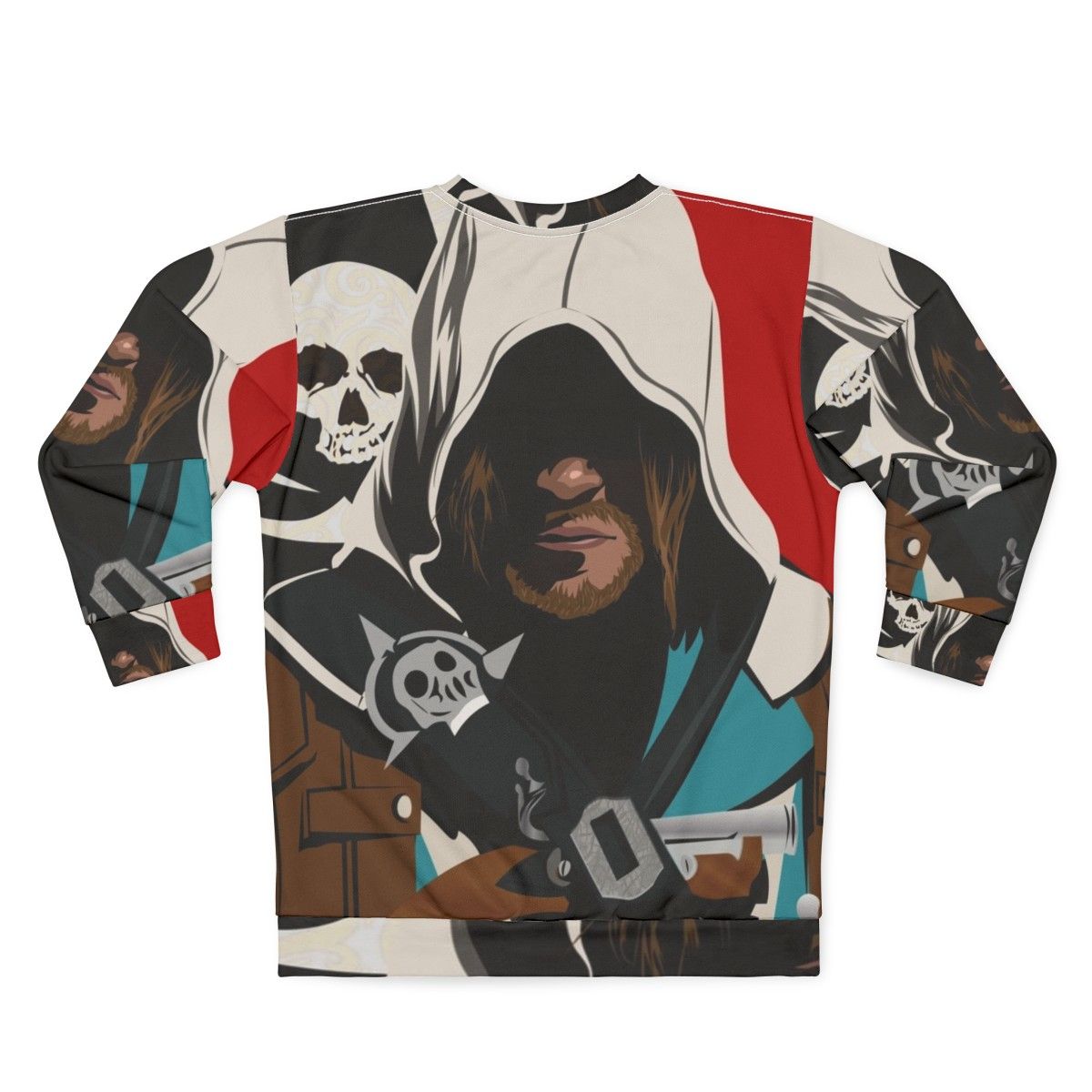 Assassins Creed Black Flag Edward Kenway Pirate Sweatshirt - Back