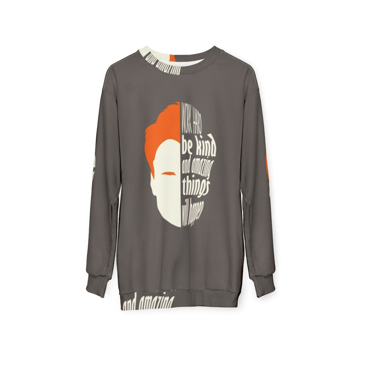 Conan O'Brien Team Coco Funny Sweatshirt - hanging