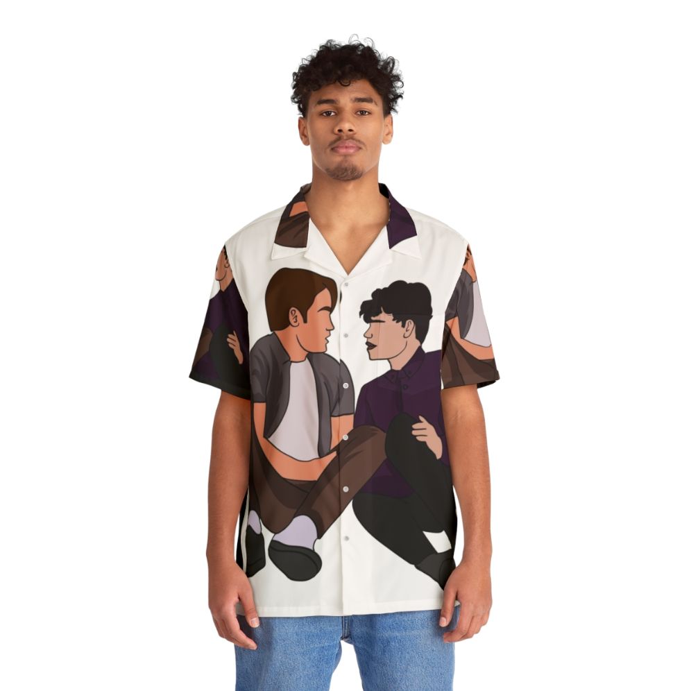 Heartstopper Nick and Charlie Friendship Hawaiian Shirt - People Front