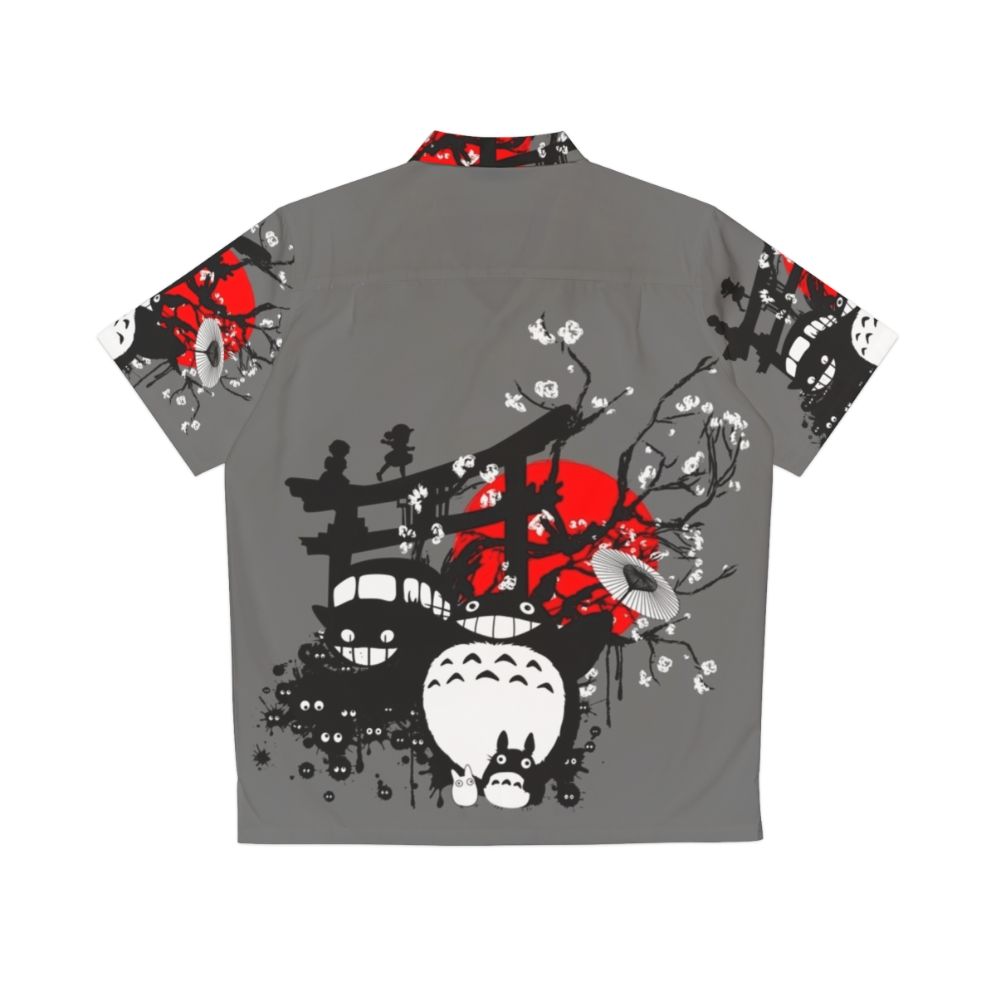 Vibrant Japanese-inspired Hawaiian shirt with anime and manga motifs - Back