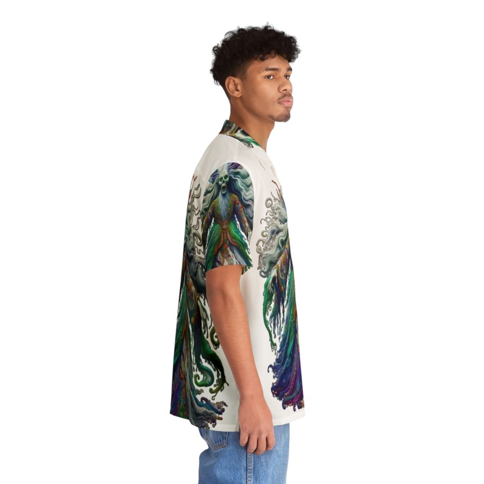 Colorfull Banshee Hawaiian Shirt featuring a legendary mythological creature - People Pight