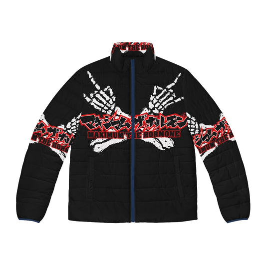 Maximum The Hormone classic puffer jacket with anime and metal inspired design