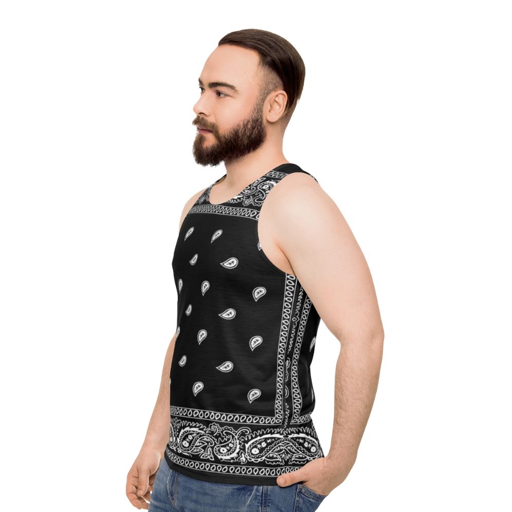 Bandana unisex tank top - men side