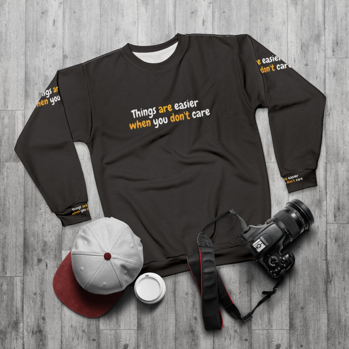 Things Are Easier' Sex Education Netflix Sweatshirt featuring Otis and Maeve - flat lay