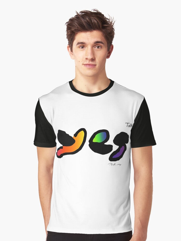 Yes - Talk Graphic T-Shirt featuring the iconic progressive rock band - Men