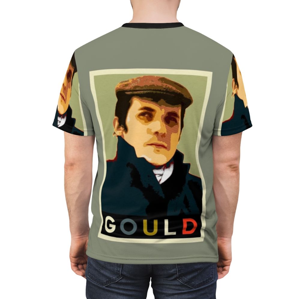 Stylized graphic tee featuring the iconic Canadian pianist Glenn Gould - men back