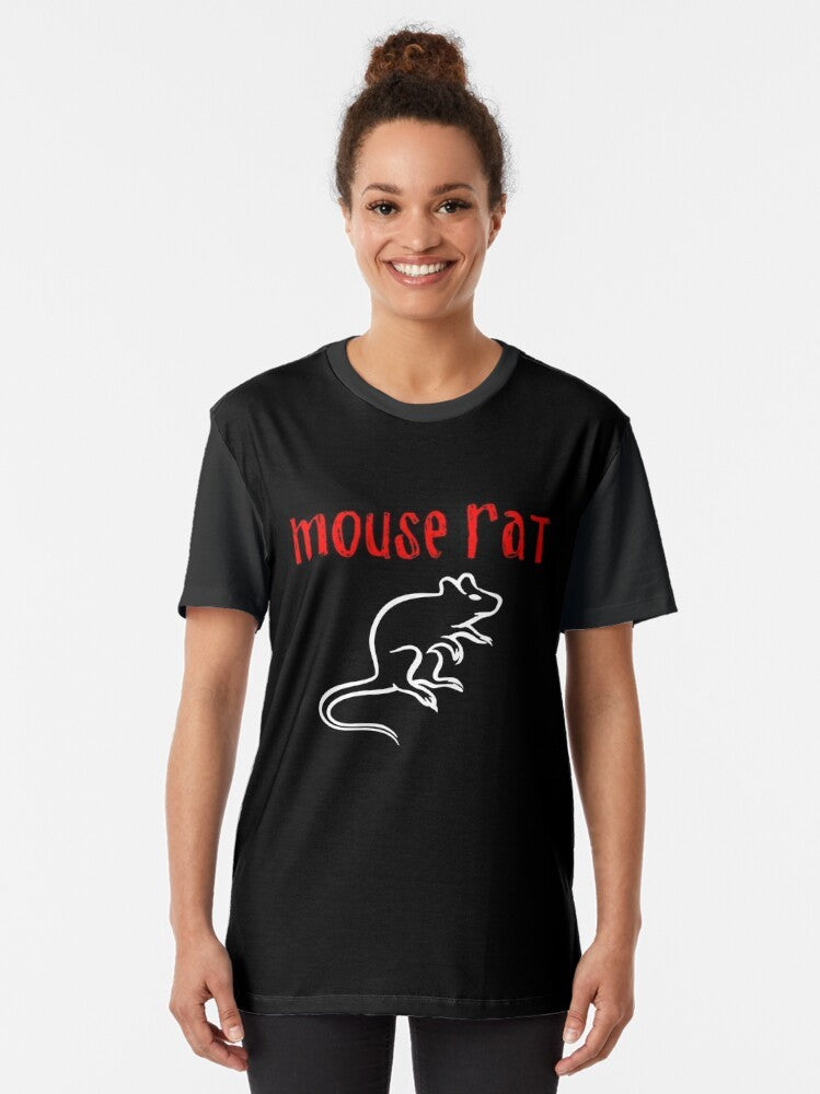 Mouse Rat band t-shirt from Parks and Recreation featuring Ron Swanson and the Pawnee crew - Women