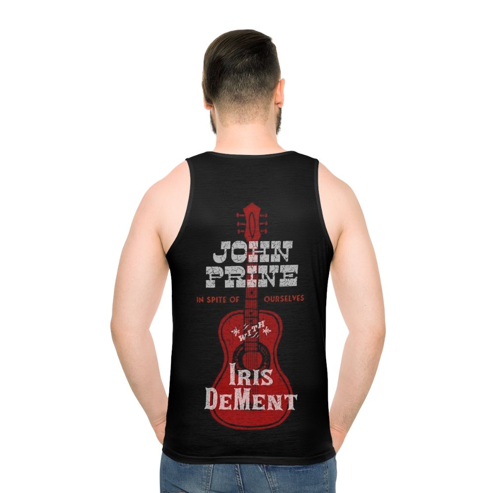 John Prine and Iris Dement 'In Spite of Ourselves' Unisex Tank Top - men back