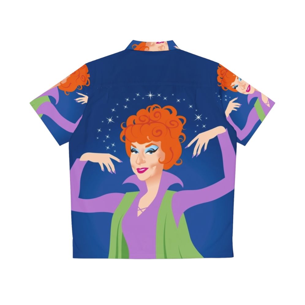 Endora Hawaiian Shirt with Bewitched Witch Design - Back